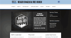 Desktop Screenshot of beckerfreechurch.org